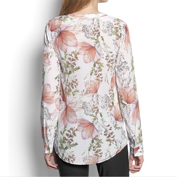 Orvis Women's 100% Silk Floral Button Up Blouse - Picture 3 of 14